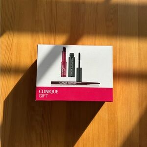 NIB Clinique Makeup Gift Set Eyeliner, Mascara, Almost Lipstick Black Honey 3psc